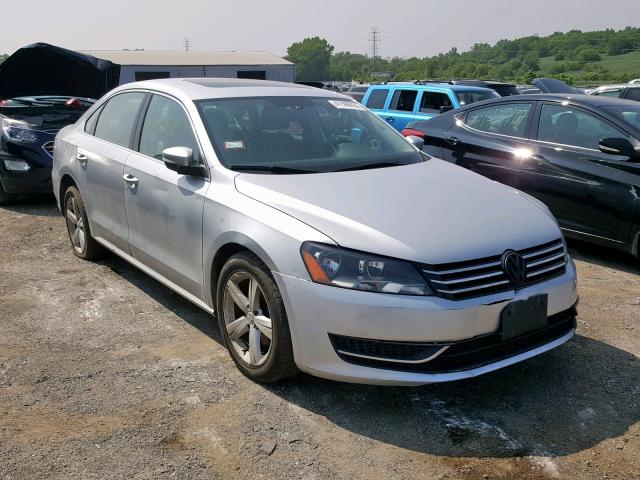 1VWBH7A36DC129834 - 2013 VOLKSWAGEN PASSAT SE SILVER photo 1