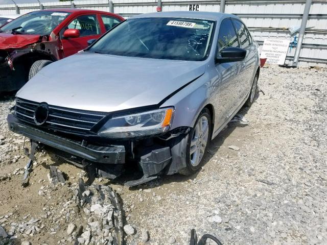 3VW2K7AJXFM242249 - 2015 VOLKSWAGEN JETTA BASE SILVER photo 2