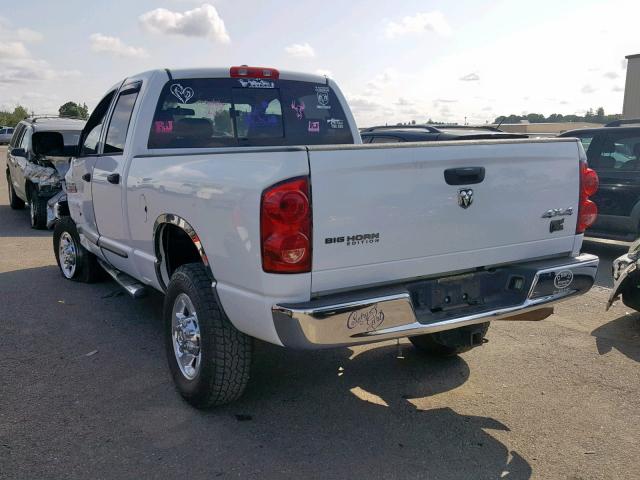 1D7KS28A57J589990 - 2007 DODGE RAM 2500 S თეთრი ფოტო 3