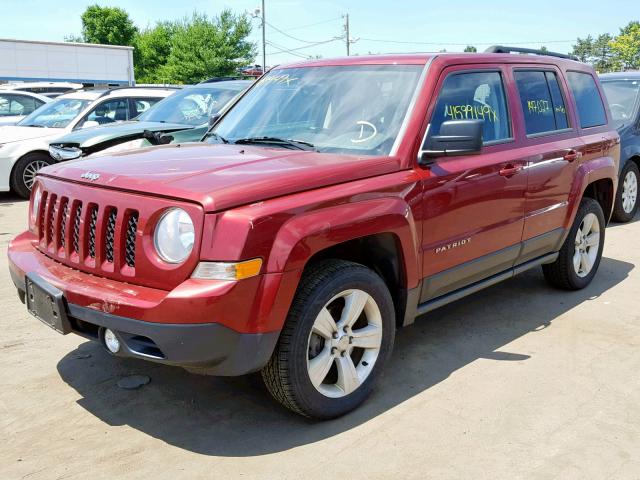 1C4NJRFB1ED892727 - 2014 JEEP PATRIOT LA RED photo 2