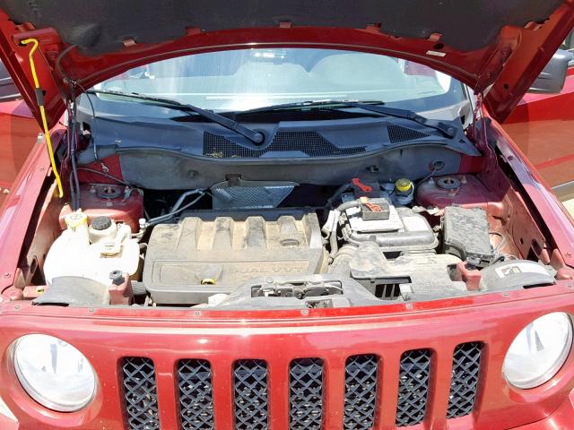 1C4NJRFB1ED892727 - 2014 JEEP PATRIOT LA RED photo 7