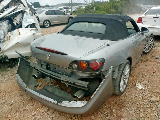 JHMAP21437S001427 - 2007 HONDA S2000 SILVER photo 4