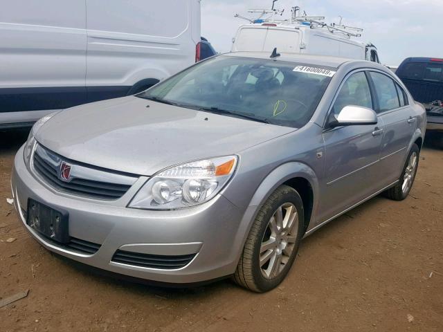 1G8ZS57N58F170163 - 2008 SATURN AURA XE SILVER photo 2