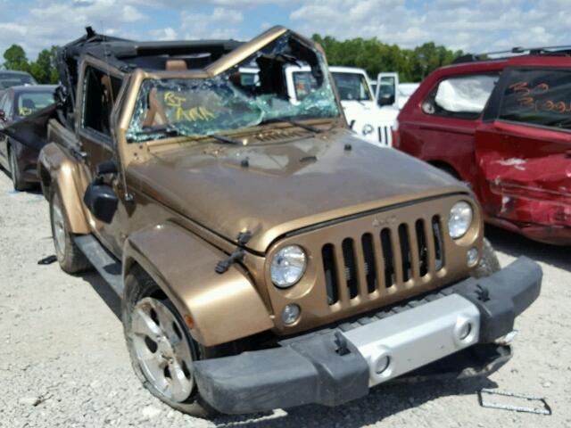 1C4AJWBG0FL594191 - 2015 JEEP WRANGLER S BROWN photo 1