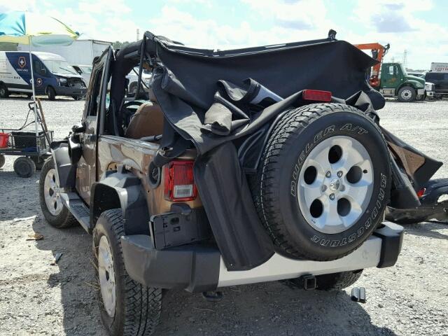 1C4AJWBG0FL594191 - 2015 JEEP WRANGLER S BROWN photo 3