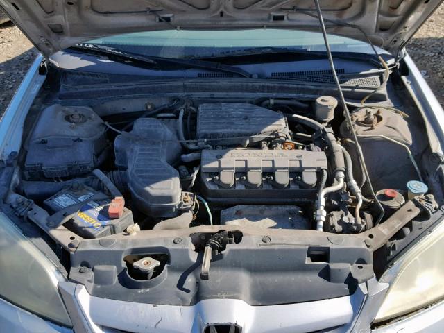 2HGES16355H584651 - 2005 HONDA CIVIC DX V SILVER photo 7