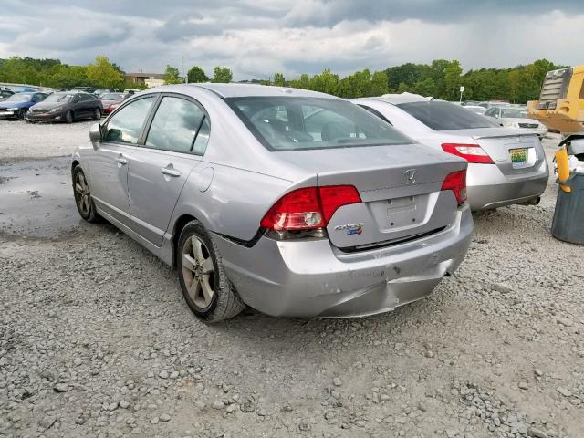 1HGFA16948L032884 - 2008 HONDA CIVIC EXL SILVER photo 3