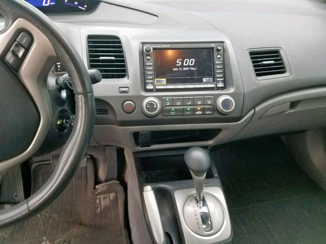 1HGFA16948L032884 - 2008 HONDA CIVIC EXL SILVER photo 9