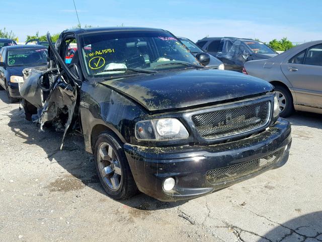 2FTRF07344CA61551 - 2004 FORD F150 SVT L BLACK photo 1