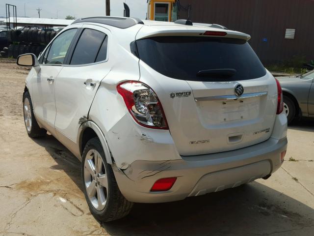 KL4CJGSB6FB087279 - 2015 BUICK ENCORE WHITE photo 3