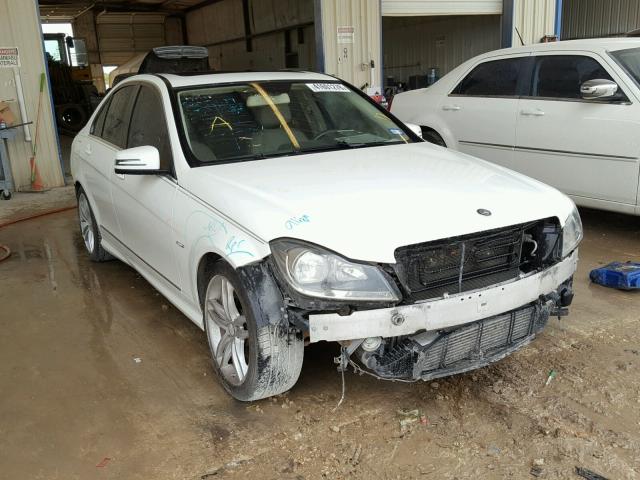 WDDGF4HB0CA628851 - 2012 MERCEDES-BENZ C 250 WHITE photo 1