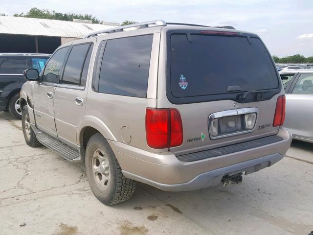5LMPU28A1YLJ07167 - 2000 LINCOLN NAVIGATOR BEIGE photo 3