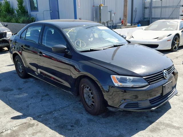 3VW2K7AJ6CM353618 - 2012 VOLKSWAGEN JETTA BASE BLACK photo 1