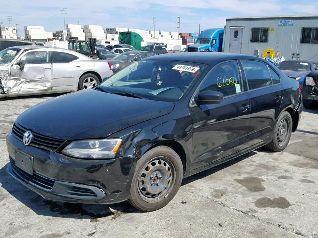 3VW2K7AJ6CM353618 - 2012 VOLKSWAGEN JETTA BASE BLACK photo 2