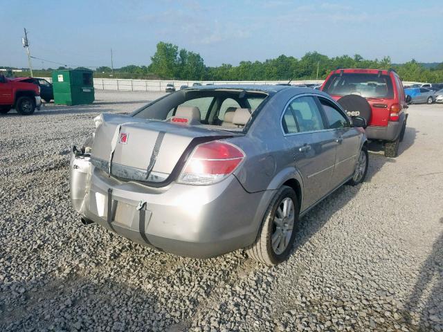 1G8ZS57N07F285753 - 2007 SATURN AURA XE SILVER photo 4