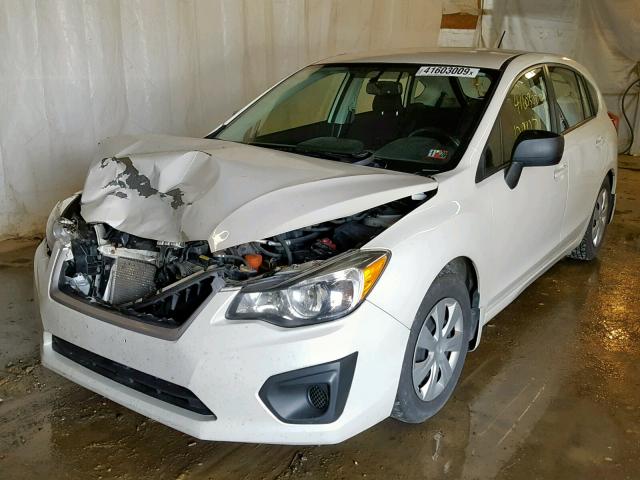 JF1GPAA62E8219222 - 2014 SUBARU IMPREZA WHITE photo 2