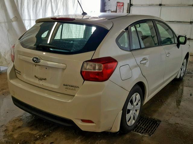 JF1GPAA62E8219222 - 2014 SUBARU IMPREZA WHITE photo 4