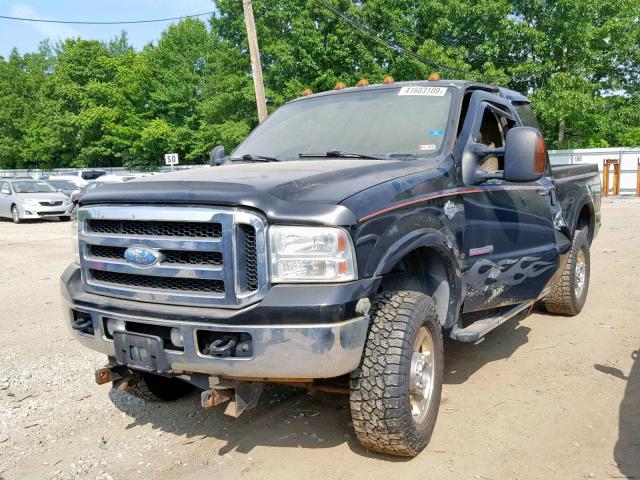 1FTWX31P96EC33714 - 2006 FORD F350 SRW S BLACK photo 2