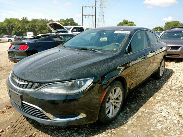 1C3CCCAB6FN674465 - 2015 CHRYSLER 200 LIMITE BLACK photo 2