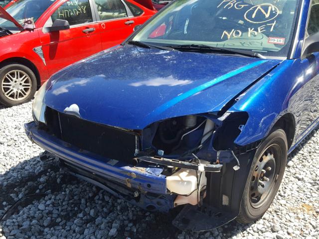 1HGEM21184L022749 - 2004 HONDA CIVIC DX V BLUE photo 9