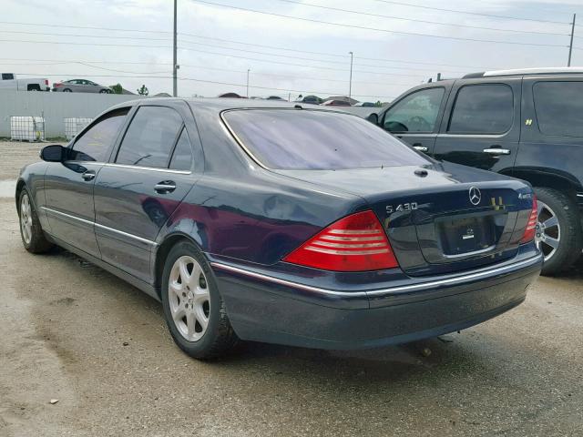 WDBNG83J96A476026 - 2006 MERCEDES-BENZ S 430 4MAT BLUE photo 3