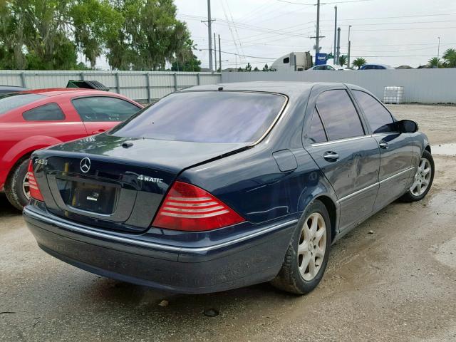 WDBNG83J96A476026 - 2006 MERCEDES-BENZ S 430 4MAT BLUE photo 4