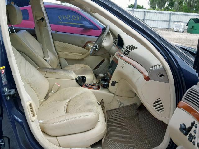 WDBNG83J96A476026 - 2006 MERCEDES-BENZ S 430 4MAT BLUE photo 5