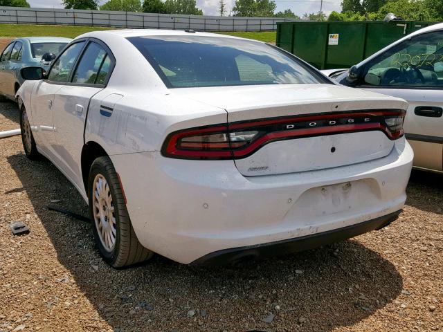 2C3CDXKT0JH323614 - 2018 DODGE CHARGER PO WHITE photo 3