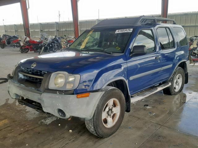 5N1ED28T24C659024 - 2004 NISSAN XTERRA XE BLUE photo 2