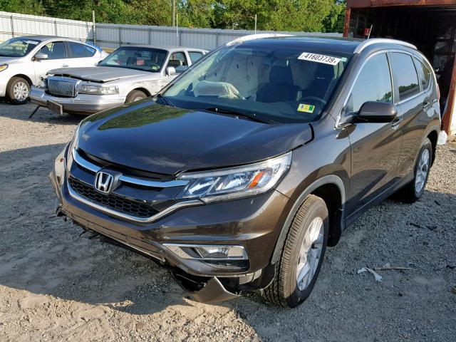 2HKRM4H7XGH665358 - 2016 HONDA CR-V EXL BROWN photo 2