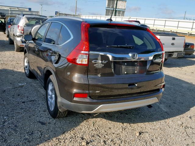 2HKRM4H7XGH665358 - 2016 HONDA CR-V EXL BROWN photo 3