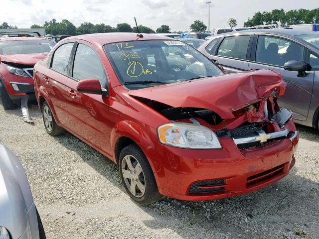 KL1TD5DE4BB198083 - 2011 CHEVROLET AVEO LS RED photo 1