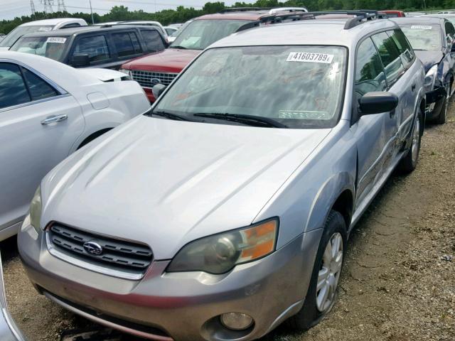 4S4BP61C657343678 - 2005 SUBARU LEGACY OUT SILVER photo 2