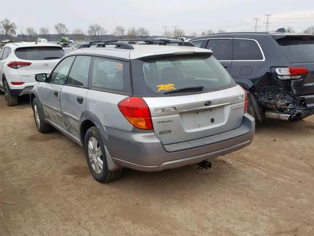 4S4BP61C657343678 - 2005 SUBARU LEGACY OUT SILVER photo 3