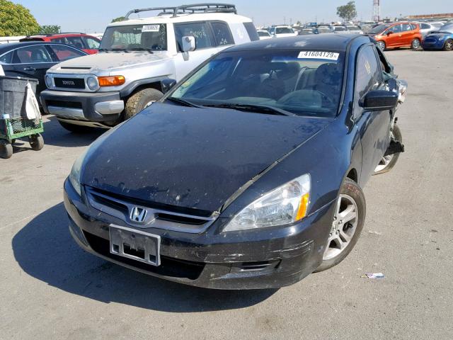 1HGCM72306A009965 - 2006 HONDA ACCORD LX BLACK photo 2