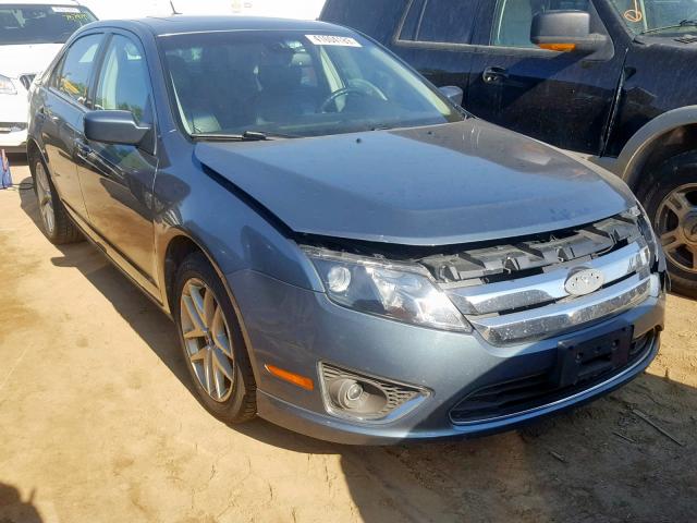 3FAHP0JA7CR362553 - 2012 FORD FUSION SEL BLUE photo 1