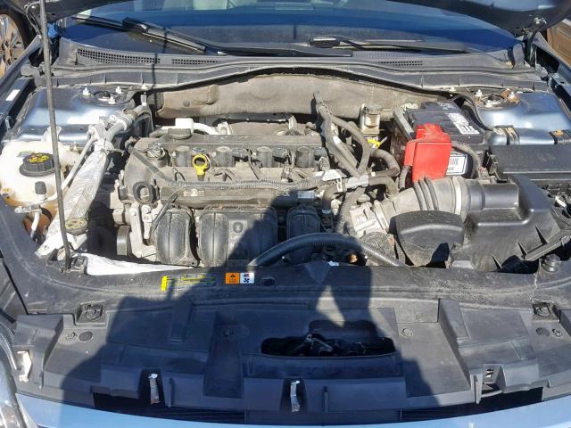 3FAHP0JA7CR362553 - 2012 FORD FUSION SEL BLUE photo 7