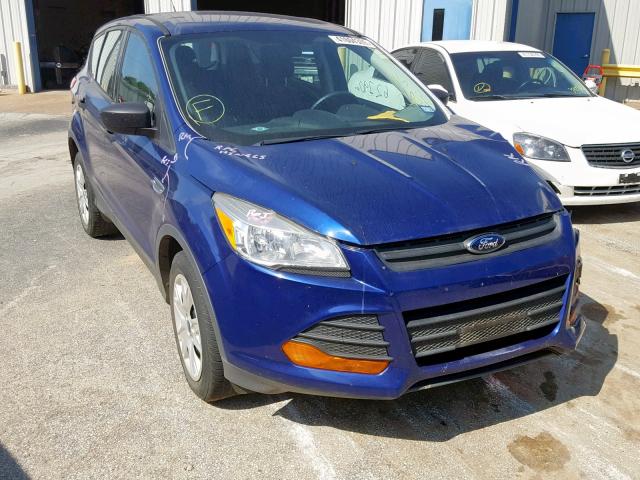 1FMCU0F77EUC11181 - 2014 FORD ESCAPE S BLUE photo 1