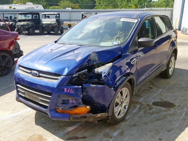 1FMCU0F77EUC11181 - 2014 FORD ESCAPE S BLUE photo 2