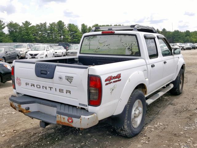 1N6ED27Y91C403747 - 2001 NISSAN FRONTIER C WHITE photo 4