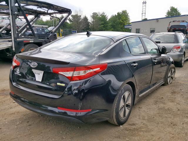 KNAGM4AD2B5002833 - 2011 KIA OPTIMA HYB BLACK photo 4