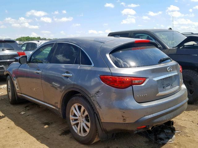 JN8CS1MUXDM141333 - 2013 INFINITI FX37 GRAY photo 3