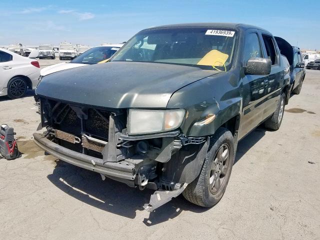 2HJYK16546H540330 - 2006 HONDA RIDGELINE GREEN photo 2