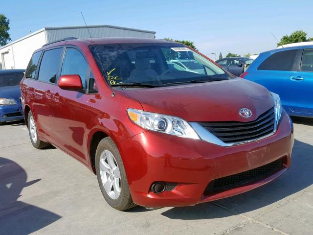 5TDKK3DC4BS117184 - 2011 TOYOTA SIENNA LE RED photo 1