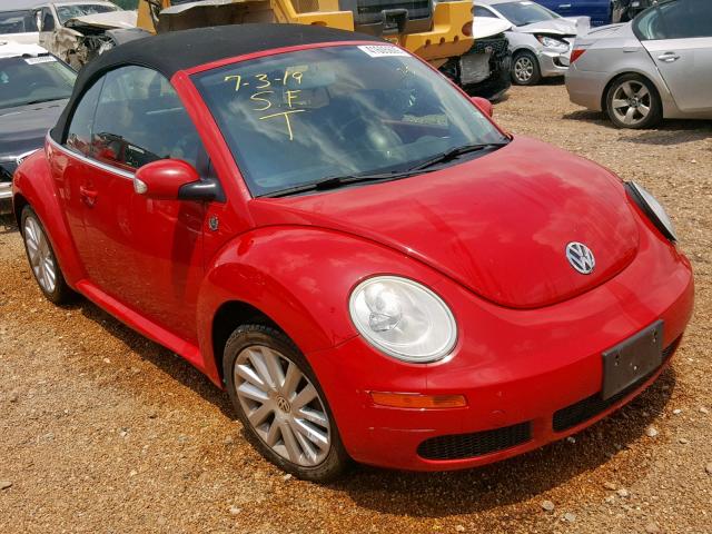 3VWRF31Y09M401213 - 2009 VOLKSWAGEN NEW BEETLE წითელი ფოტო 1