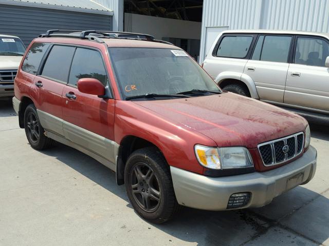 JF1SF65551G766190 - 2001 SUBARU FORESTER S RED photo 1