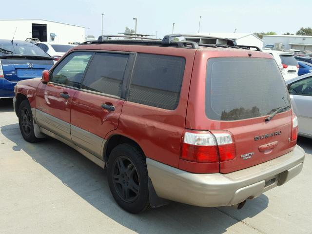 JF1SF65551G766190 - 2001 SUBARU FORESTER S RED photo 3