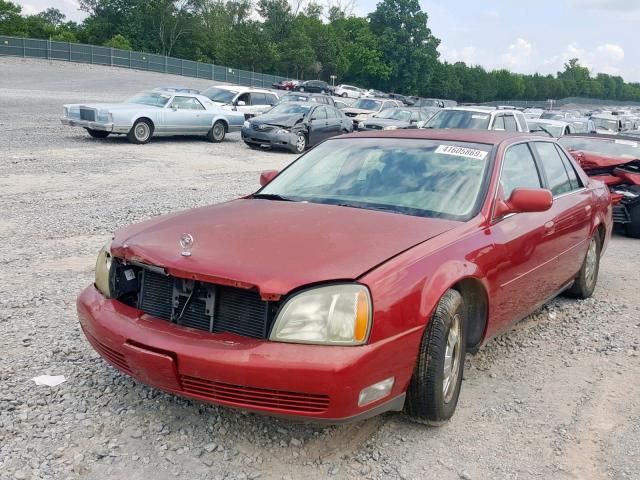 1G6KD54Y23U110235 - 2003 CADILLAC DEVILLE RED photo 2