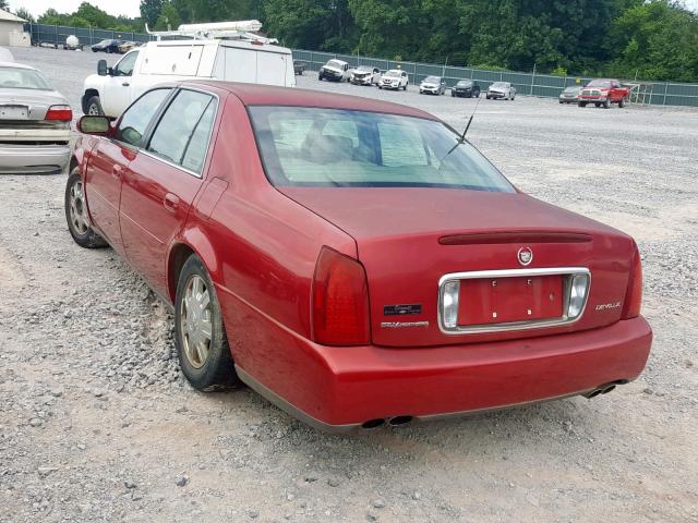 1G6KD54Y23U110235 - 2003 CADILLAC DEVILLE RED photo 3