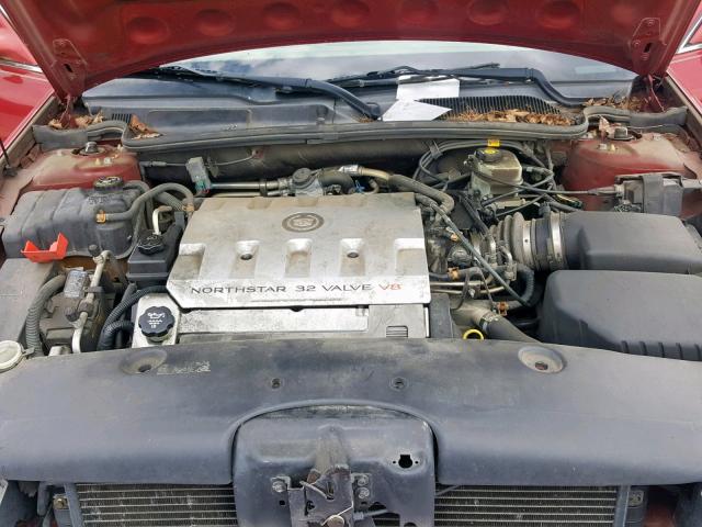 1G6KD54Y23U110235 - 2003 CADILLAC DEVILLE RED photo 7